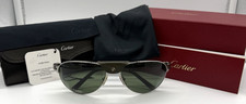 RARE CARTIER VINTAGE EDITION SANTOS DUMONT AVIATOR SUNGLASSES 135 61 16 GREEN