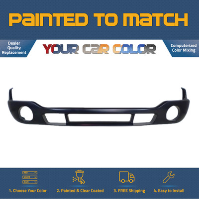 FOR 2003-2007 GMC Sierra W/ Fogs Lower Front Bumper PREMIUM Painted to Match
