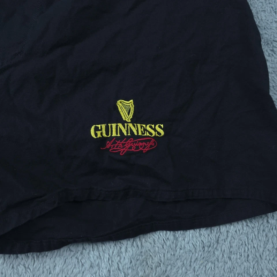 Calzoncillos boxer Guinness para hombre grandes negros de algodón con logotipo de cerveza ropa de dormir para salón Foto 2 de 4