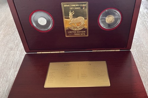 Investment Coin Set 2009 Krügerrand Springbock 999Gold Silber Limited - Bild 3 von 6