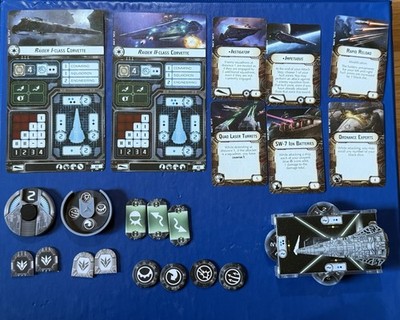 Fantasy Flight Games Star Wars Armada Raider-class Corvette w/ Cards