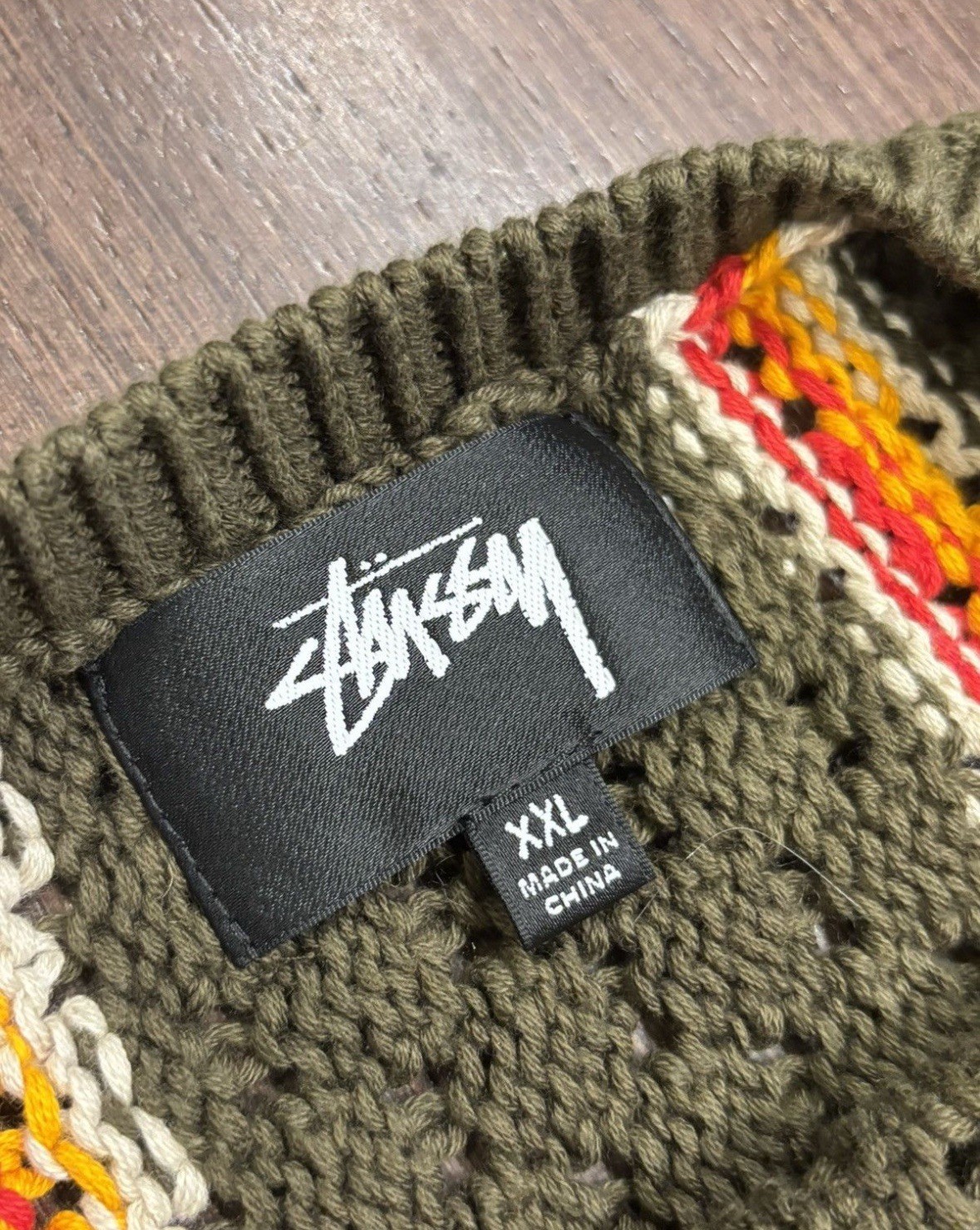 Patta X Stussy Knit Sweater Size XX-Large - Gem