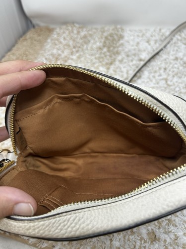 Bolso Bandolera Coach Jamie para Cámara Cuero Guijarro Dorado Blanco Tiza Bolso CA207 - Imagen 12 de 13