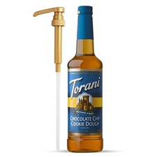 Torani Sugar Free Syrup, Chocolate Chip Cookie Dough, Pump Included, 25.4 Fl Oz