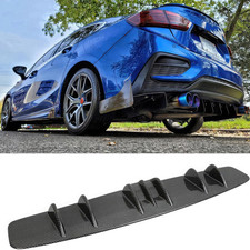 33" Car Rear Bumper Lip, Universal Rear Diffuser Shark Fin Style Bumper, Wing Sp