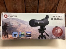 Simmons Blazer 20-60x60mm Spotting Scope With Tripod Case 20-60x Zoom Optics