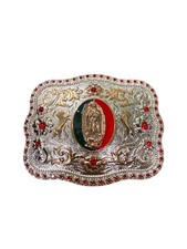Western Style Saint Mary Buckle Hebilla Vaquera Con La Virgen Guadalupe