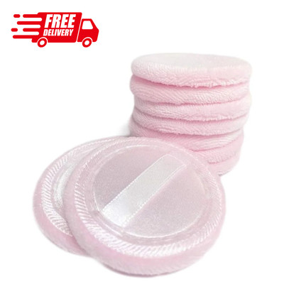 5pcs Cotton Powder Puffs Makeup Pads for Loose Powder and Foundation Use