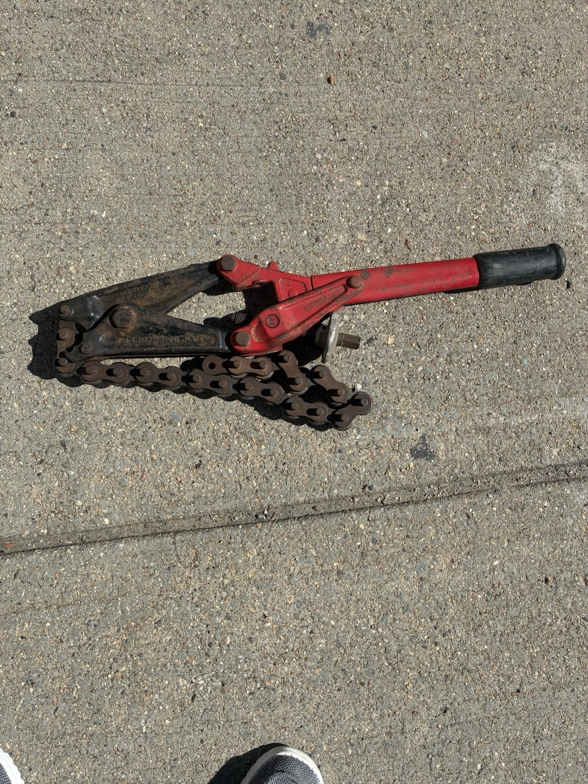 WHEELER CAST IRON SOIL PIPE CUTTER 26” CHAIN ALL CUTTERS SPIN FREELY FREE SHIP