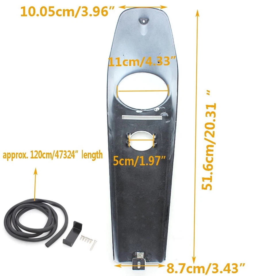 Cubierta de combustible del tanque de gasolina del panel de instrumentos negro brillante para Harley Softail modelos 2000-2017 Foto 2 de 4