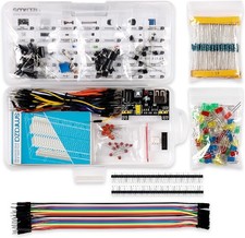 Arduino R3 Mega Nano Breadboard Starter Kit with LEDs Resistors Power Supply