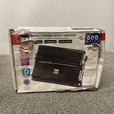 Dual Digital Mosfet Amplifier DA6002D 2 Channel 600W RMS Car Audio