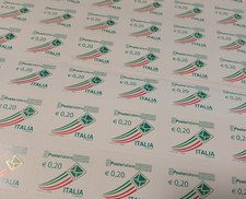 Lotto 210 francobolli 3 fogli da 70 letterina 0,20 sotto facciale -25%