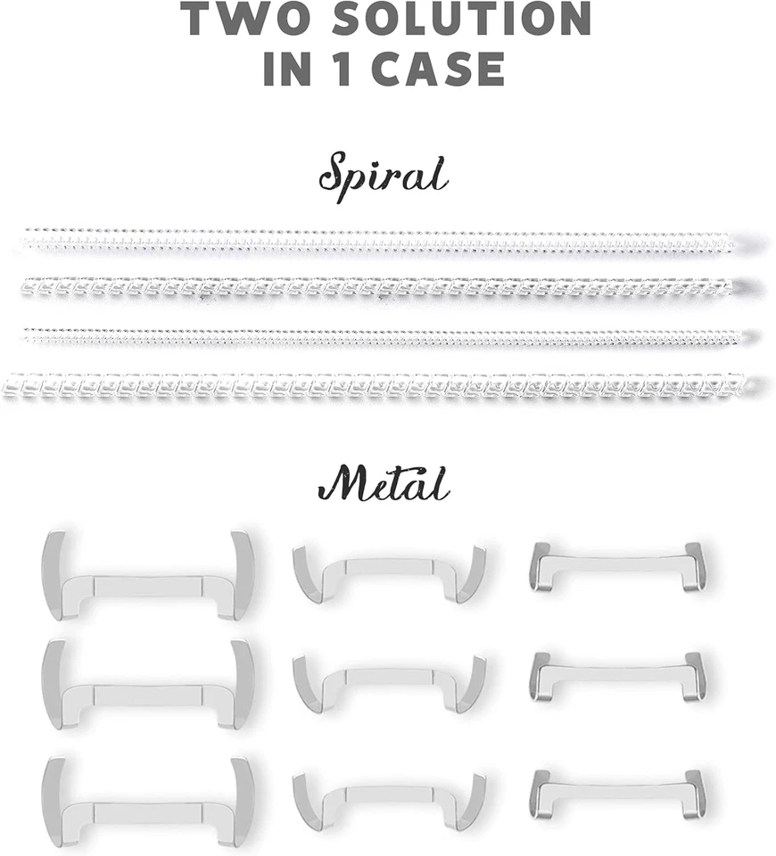 Paquete de 13 protectores de anillo de metal plateado relleno con espirales de 4 tamaños, tamaño de anillo invisible Foto 2 de 4
