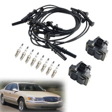 2 Ignition Coil Pack 8 Spark Plugs and Wire Set SP432 FD487 Pour Ford Expedition