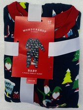 Wondershop Holidays Baby 1-piece Buffalo Plaid Pajama Set 6-9Months