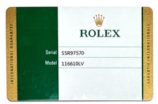 Rolex Submariner Hulk 116610LV Verde Garanzia Internazionale Certificato Cert