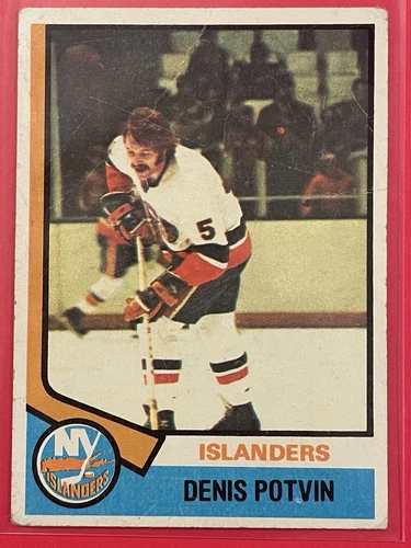 1974-75 Topps Denis Potvin Rookie RC #195 Vintage Hockey New York Islanders HOF