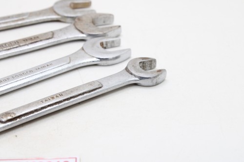 Lot of 4 BenchTop SAE Open End Wrenches Chrome - Picture 14 of 15