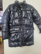 Save the Duck Kids Hooded Puffer Jacket Shiny Ultra Light Size 10
