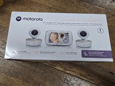   Motorola Baby Monitor VM855-2 Indoor 2 Camera Video W/ Crib Mount HD 720p