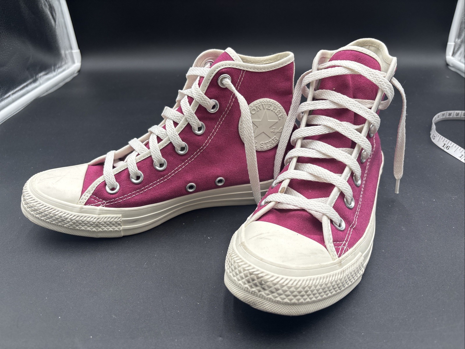 Chuck Taylor Hot Pink High Tops White Trim Women’s 7.5 0114-85