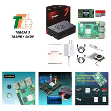 Raspberry Pi 5 Kit with 16GB RAM, 128GB OS  Durable Aluminum Case