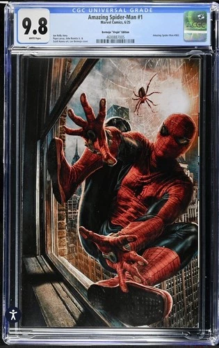 Amazing Spider-Man #1 (Marvel, 2025) Lee Bermejo Virgin 1:200 CGC 9.8 🔥