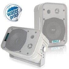 Pyle PDWR40W 5.25" Indoor / Outdoor Waterproof Speaker System - White Open Box