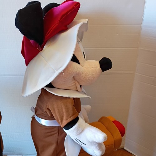 Gemmy Mickey Minnie Mouse Thanksgiving Pilgrim Porch Greeter Autumn Harvest - Picture 12 of 18