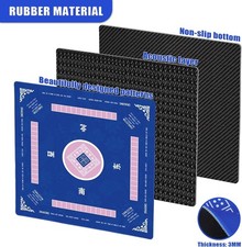 Mahjong Mat Non-Slip Noise Reduction Gaming Mat 31.5" x 31.5" Neoprene NIB