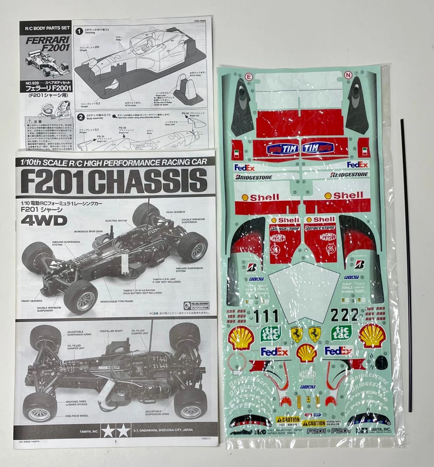 TAMIYA 58288 1/10 R/C coche de carreras de alto rendimiento Ferrari F2001... - Imagen 4 de 4