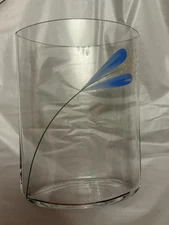 EXC COND ORREFORS Blue "Crocus" Flower Anne Nilsson/Arne Lindblom Vase - 8.75”H