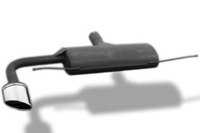 ULTER Sportauspuff ESD 1 x 120x80mm oval für Audi TT Typ 8J 1.8l  2.0l ab Bj 07