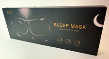 Sleep Better MZOO 3D Contoured Sleep Eye Mask Adjustable Black New in Box 30