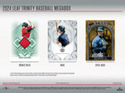 2024 Leaf Trinity Baseball MEGA Box (1 Memorabilia 2 Steel Cards) Factory Sealed — photo 5