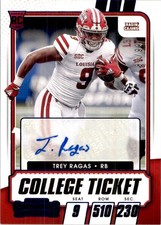 Trey Ragas 2021 Panini NFL Contenders Draft Picks College Ticket Auto #257 8/99