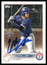 2022 Topps Pro Debut IAN MOLLER Signed Card autograph auto RANGERS DUBUQUE, IA