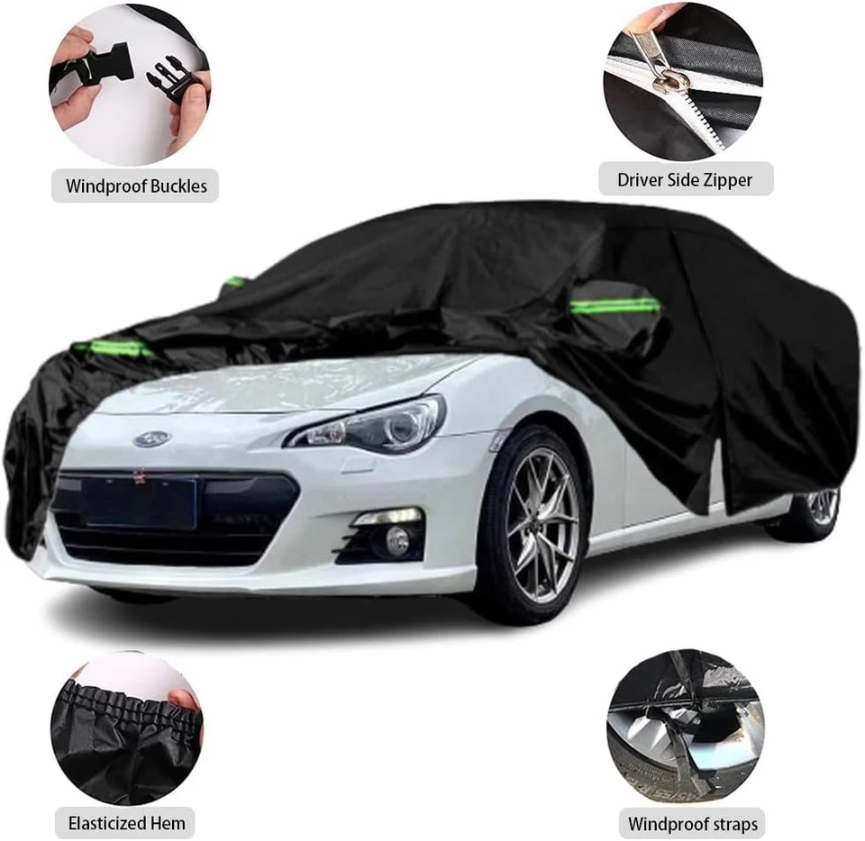 Waterproof Car Covers Compatible with 2013-2024 Subaru BRZ Windproof Protection Foto 2 de 4