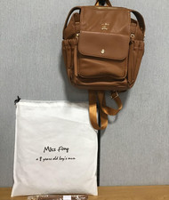 Brown Miss Fong Leather Backpack Diaper Bag