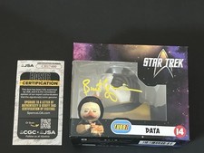 BRENT SPINER FIRMADO TUBBZ COLECCIONABLE GOMA PATO STAR TREK DATOS CERTIFICADO DE AUTENTICIDAD JSA