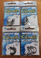 Lot Of 3. Gamakatsu Finesse Wide Gap Hook #230412. 2/0. 6 Pack 