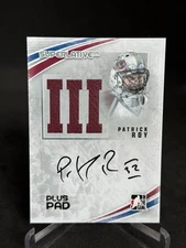 2011 In The Game ING Hockey Superlative Patrick Roy Auto Pad Relic /9 Plus Pad