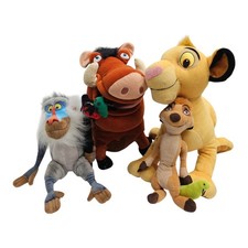 Disney The Lion King Plush Lot Simba Pumbaa Timon Rafiki 4 Pieces
