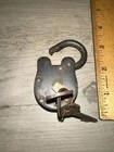 Vintage Antique Old PADLOCK Iron & Brass Lock. Legit Antique Lock!