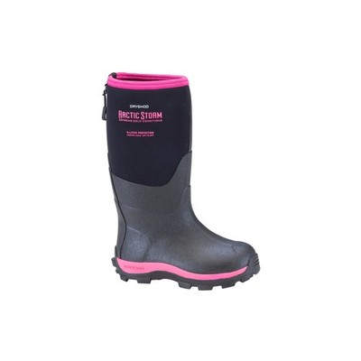 DRYSHOD Kids Arctic Storm Black/Pink Boots (ARS-KD-PN)