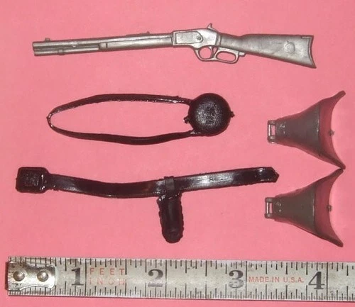 5 Original Old Marx Accessories for 6" RUSTY Figure