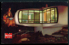 1959 Disneyland Monsanto Home of the Future Vintage Postcard A2818