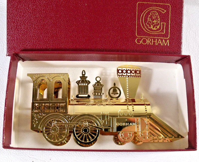 Gorham Ornament Toys of Christmas Collection STEAM ENGINE/TRAIN in original box
