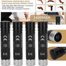 2/4PACK 3.6Ah For Black  Decker Versapak VP100 VP105 VP110 VP143 3.6V Battery
